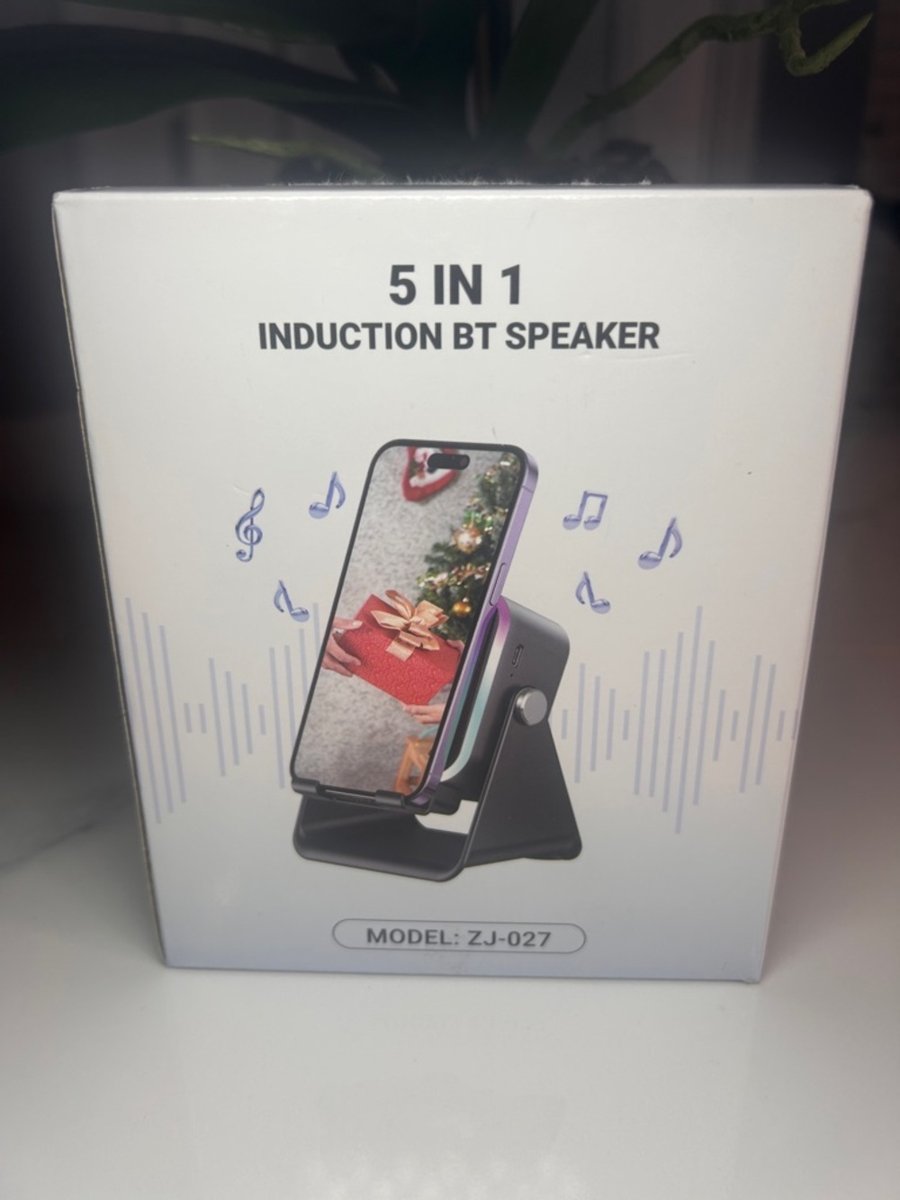 Induction Speaker With Phone Stand 5 In 1 Wireless Bluetooth Audio  WI-FI, Black - Picture 10 of 16